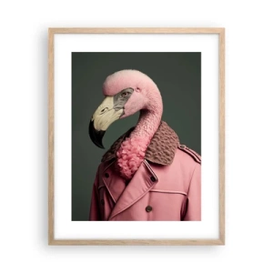 Poster in cornice rovere chiaro - La vera eleganza - 40x50 cm