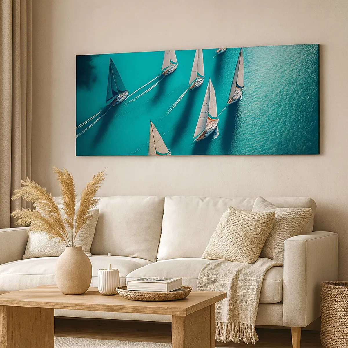 Quadro su tela - Stampe su Tela - In gara con il vento - 30x30 cm