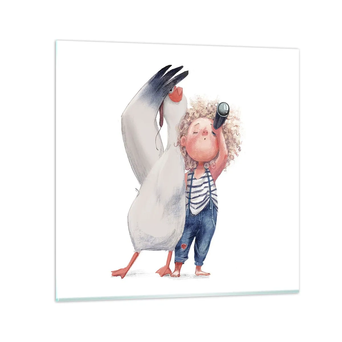 Quadro su vetro - Il progetto di un grande viaggio - 40x40 cm