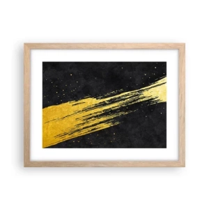 Poster in cornice rovere chiaro - Salto nell'iperspazio - 40x30 cm