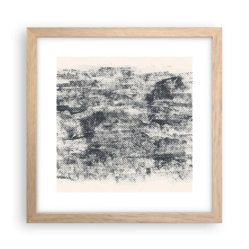 Poster in cornice rovere chiaro - Composizione nebbiosa - 30x30 cm