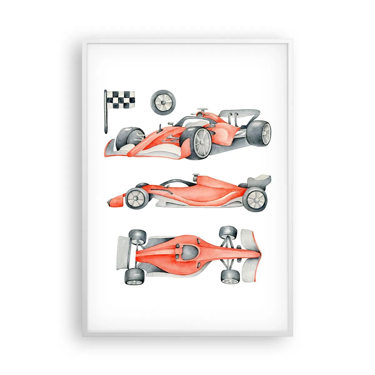 Poster in cornice bianca - Inseguendo i sogni - 70x100 cm