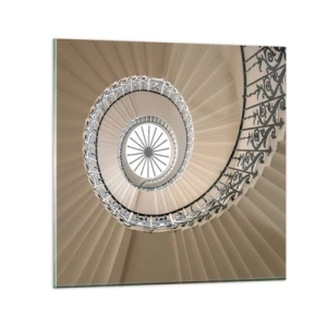 Quadro su vetro - Al centro della chiocciola - 30x30 cm