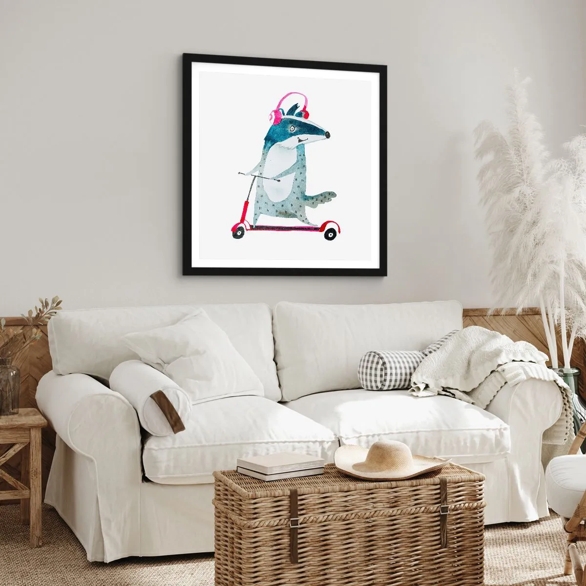 Poster in cornice nera - Tassi di gioia - 30x30 cm