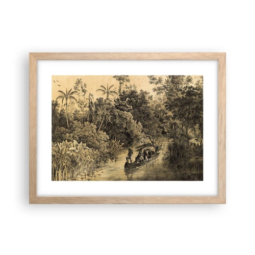 Poster in cornice rovere chiaro - Viaggio alla fonte - 40x30 cm