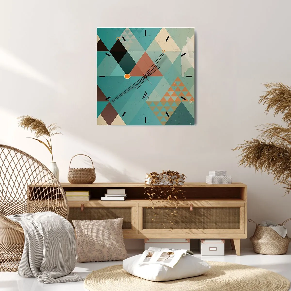 Orologio da parete - Orologio in Vetro - Unità della molteplicità, molteplicità dell'unità - 30x30 cm