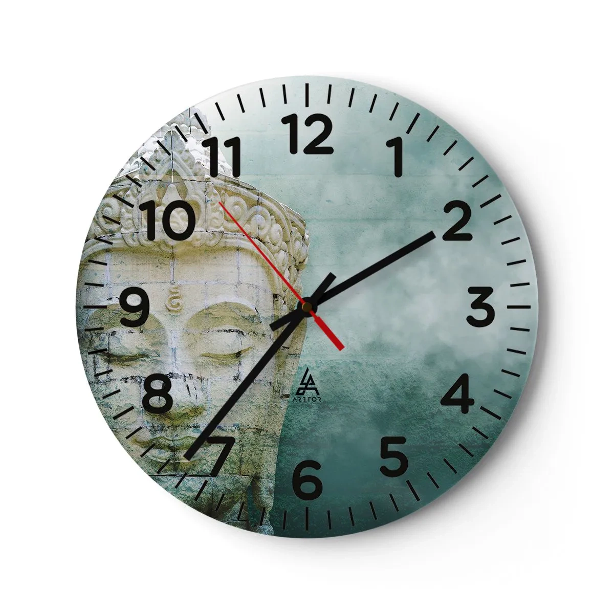 Orologio da parete - Orologio in Vetro - Cercando la luce - 30x30 cm