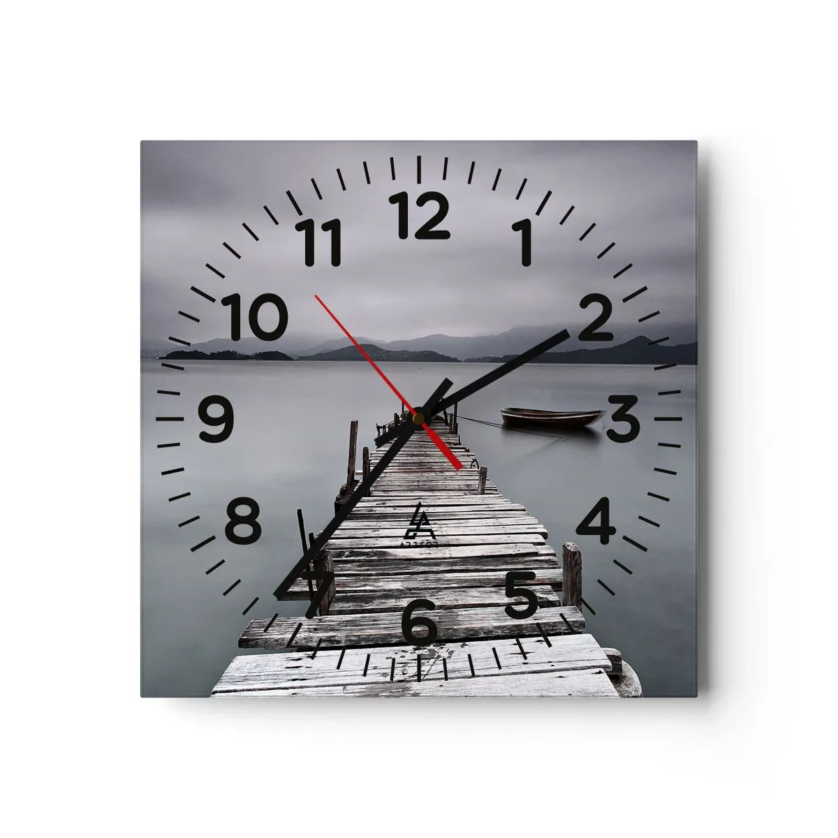 Orologio da parete - Orologio in Vetro - Domani puoi partire - 30x30 cm
