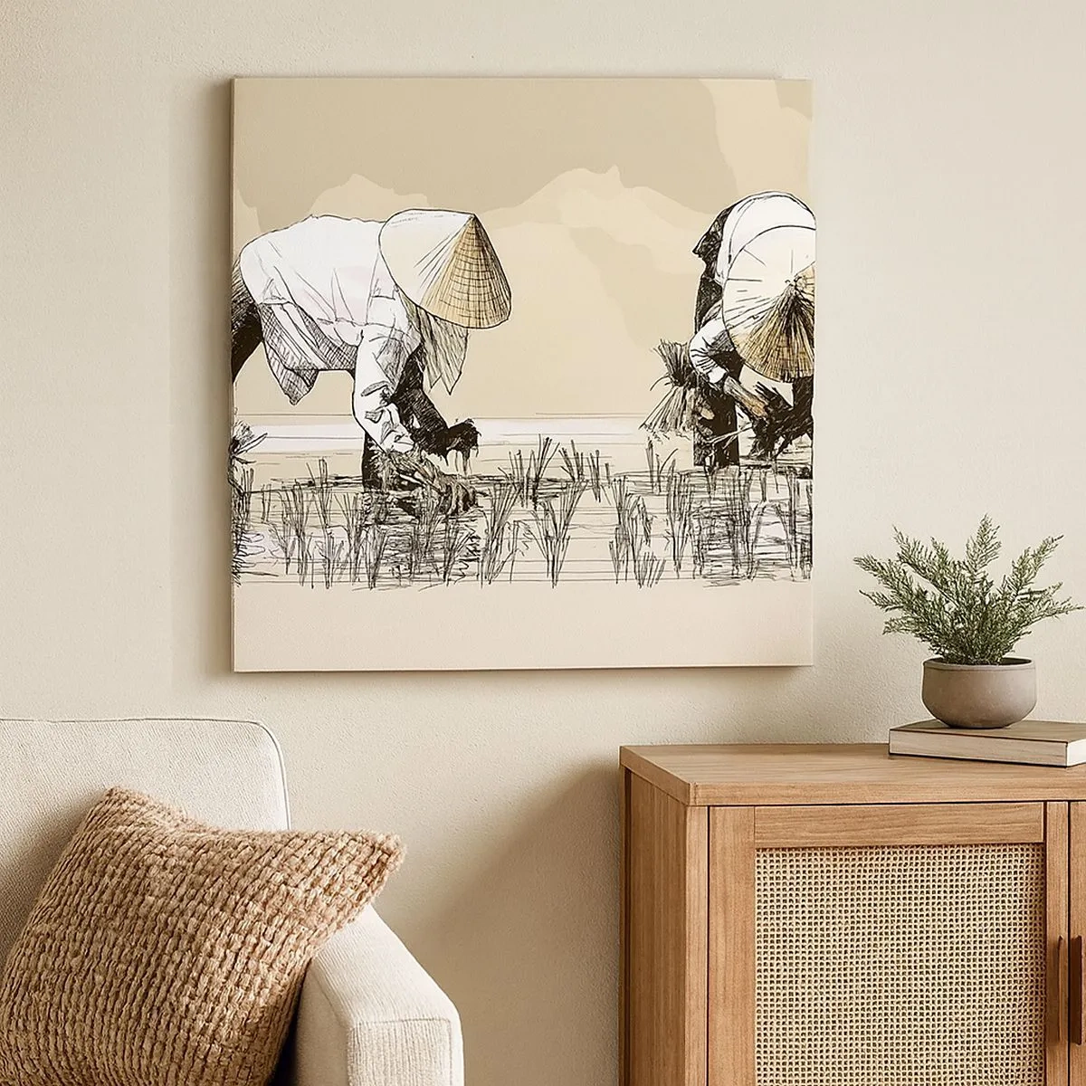 Quadro su tela - Stampe su Tela - Buon raccolto - 30x30 cm