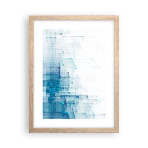 Poster in cornice rovere chiaro - E lo spazio fu - 30x40 cm