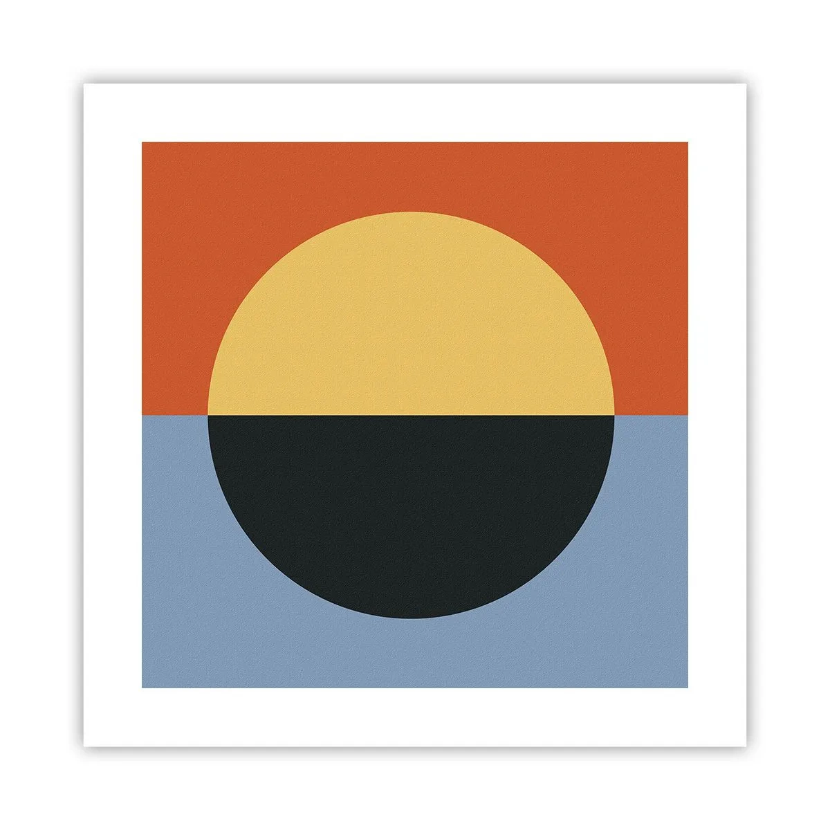Poster - Composizione di caldo e freddo - 40x40 cm
