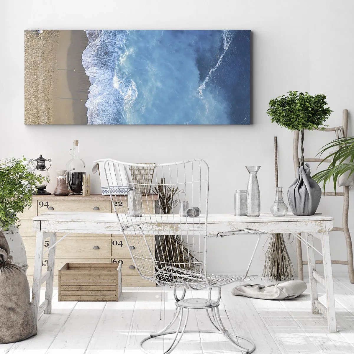 Quadro su tela - Stampe su Tela - La forza del blu - 100x40 cm