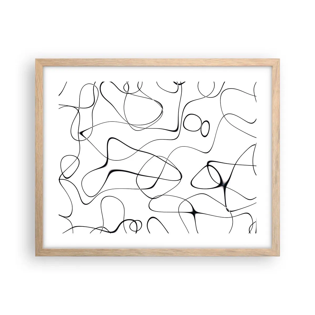 Poster in cornice rovere chiaro - Strade della vita, eventi del destino - 50x40 cm