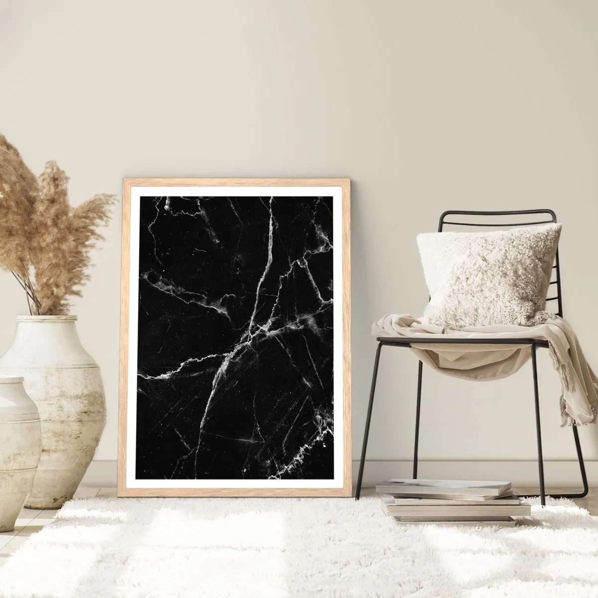 Poster in cornice rovere chiaro - La vita segreta delle pietre - 40x50 cm