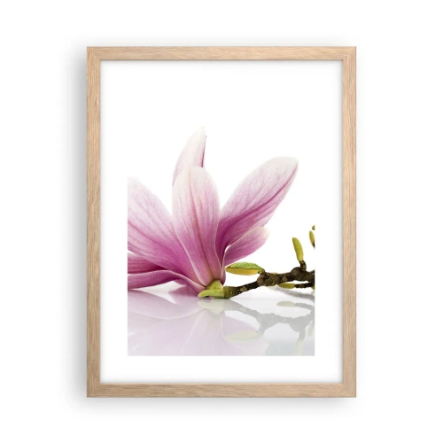 Poster in cornice rovere chiaro - Delicati come un soffio di primavera - 30x40 cm