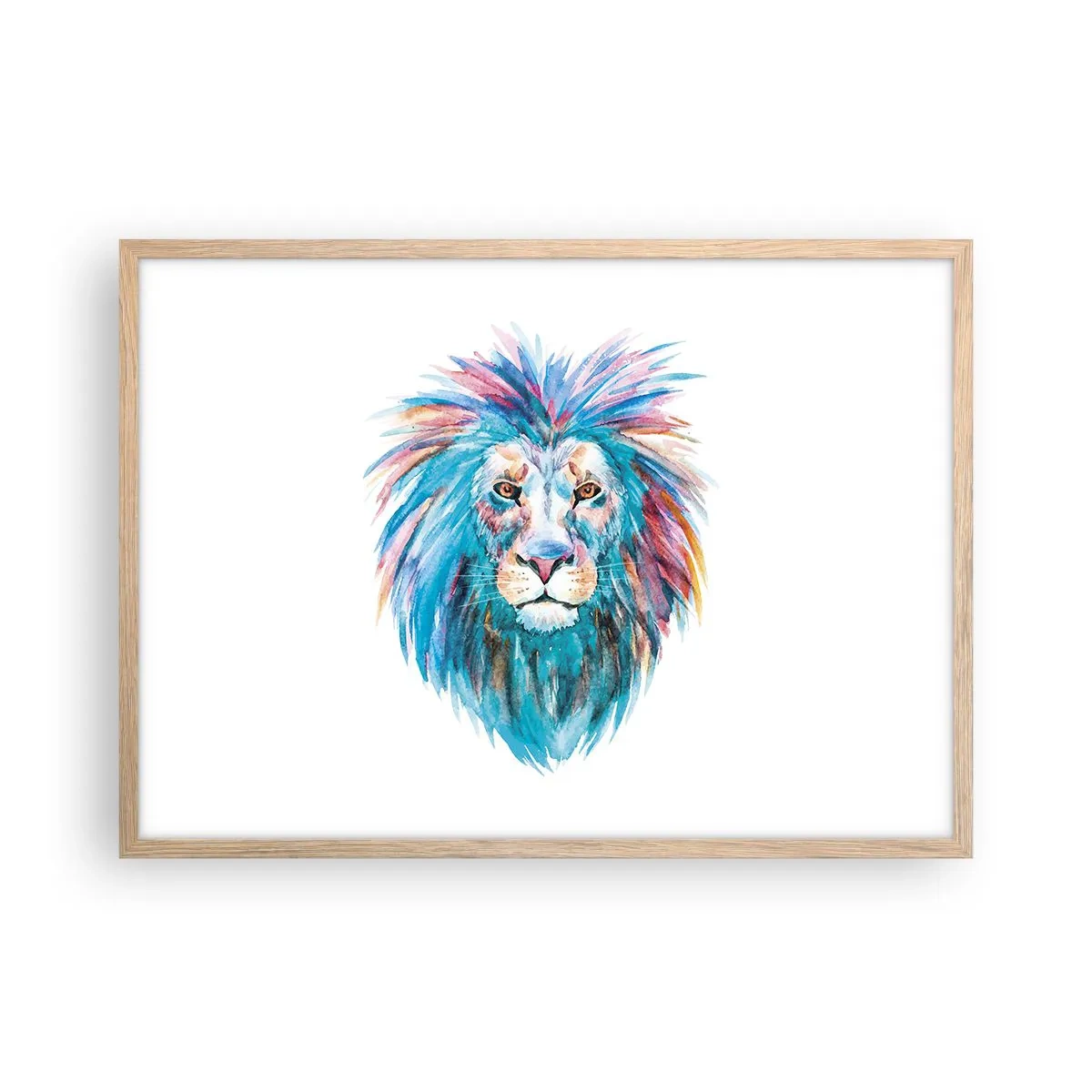 Poster in cornice rovere chiaro - Aura elettrizzante - 70x50 cm