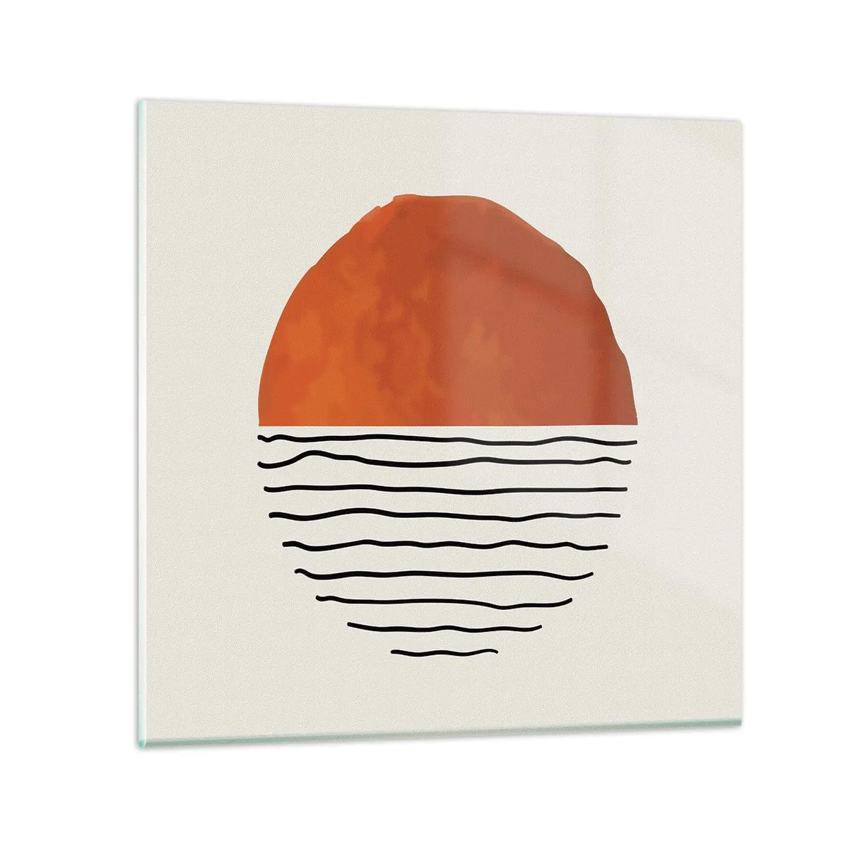 Quadro su vetro - Atmosfera giapponese - 70x70 cm