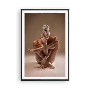 Poster in cornice nera - Unità di corpo e anima - 61x91 cm