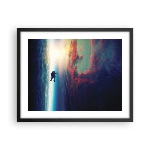 Poster in cornice nera - Affrontando l'universo - 50x40 cm