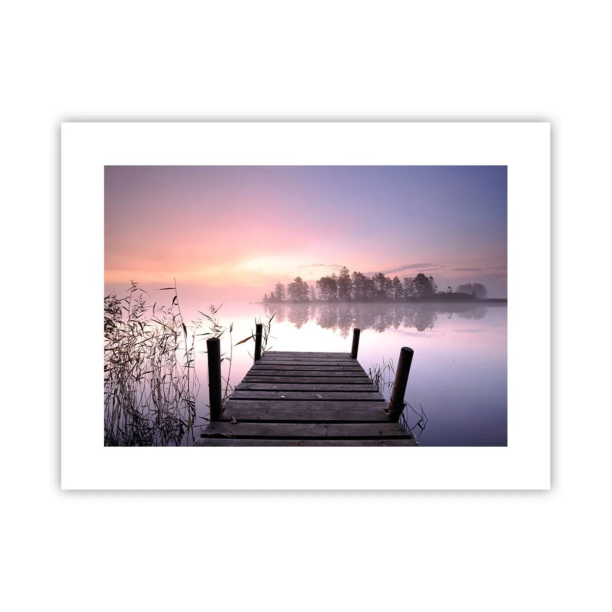 Poster - Nebbia color lilla - 40x30 cm