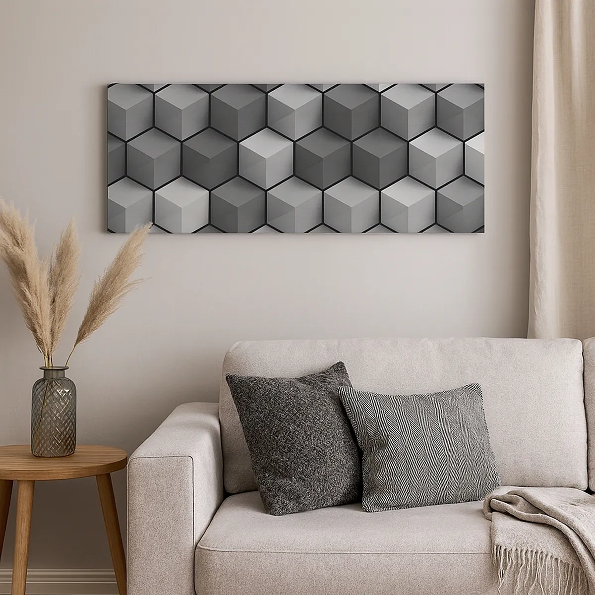 Quadro su tela - Stampe su Tela - Puzzle cubista - 30x30 cm