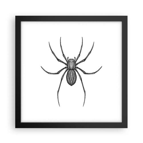 Poster in cornice nera - Precisione inquietante - 30x30 cm