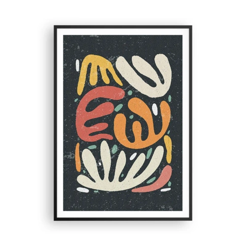 Poster in cornice nera - Composizione: adesso ti acchiappo - 70x100 cm