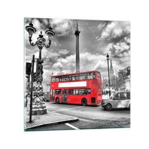 Quadro su vetro - Il vero flusso sanguigno della città - 30x30 cm