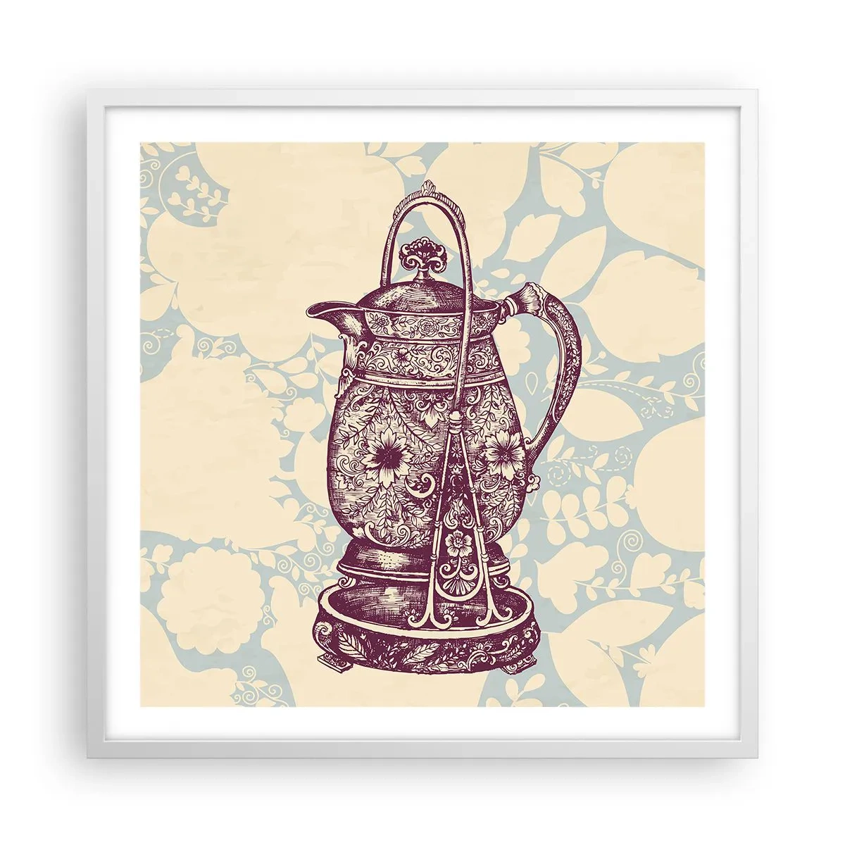 Poster in cornice bianca - La bellezza del quotidiano - 60x60 cm