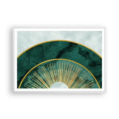 Poster in cornice bianca - Un altro sistema solare - 100x70 cm