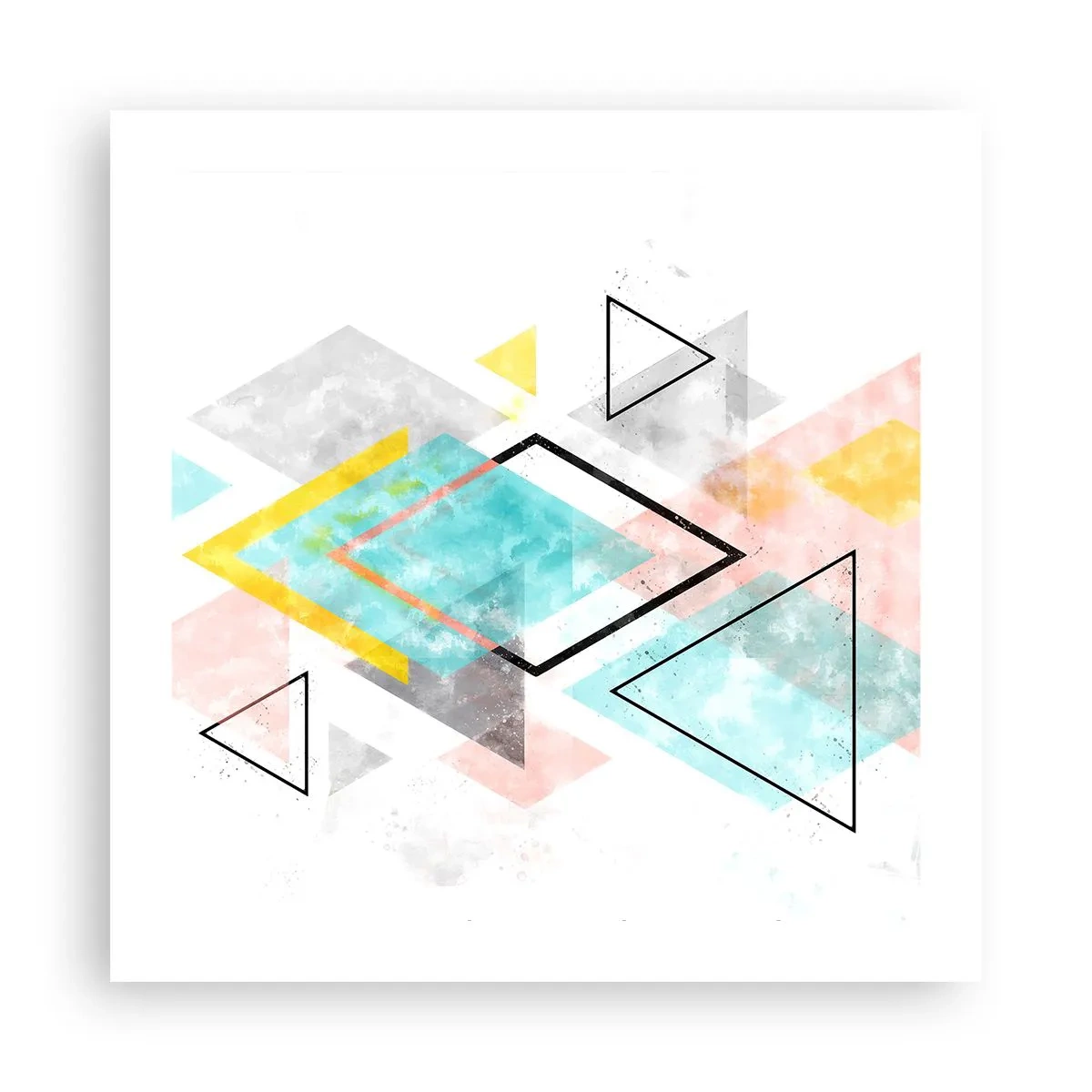 Poster - Gioco geometrico - 50x50 cm