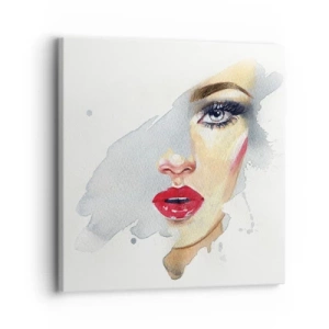 Quadro su tela - Stampe su Tela - Riflesso in una goccia d'acqua - 30x30 cm