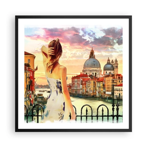 Poster in cornice nera - Se un'avventura allora solo a... - 60x60 cm