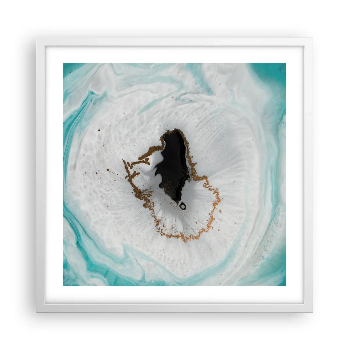 Poster in cornice bianca - Penetrare all'interno - 50x50 cm