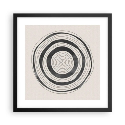 Poster in cornice nera - Conta ciò che sta in mezzo - 40x40 cm