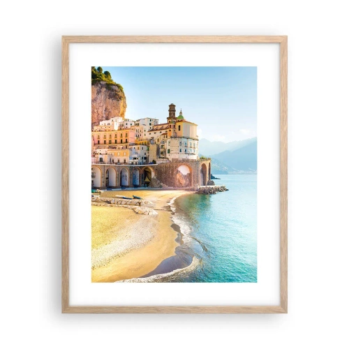 Poster in cornice rovere chiaro - La città incredibile - 40x50 cm