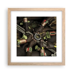 Poster in cornice rovere chiaro - Siamo insieme - 30x30 cm