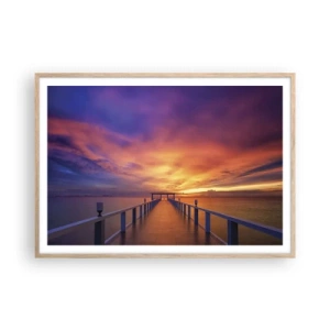 Poster in cornice rovere chiaro - Senza fine - 100x70 cm