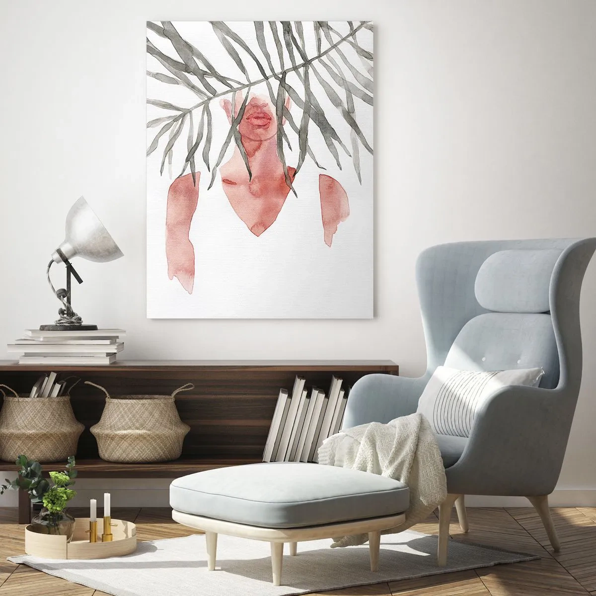 Quadro su vetro - Dama dei tropici - 70x100 cm