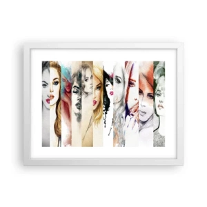 Poster in cornice bianca - E sei sempre tu - 40x30 cm