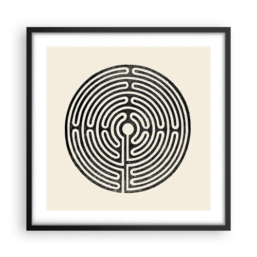 Poster in cornice nera - Ordine misterioso - 50x50 cm