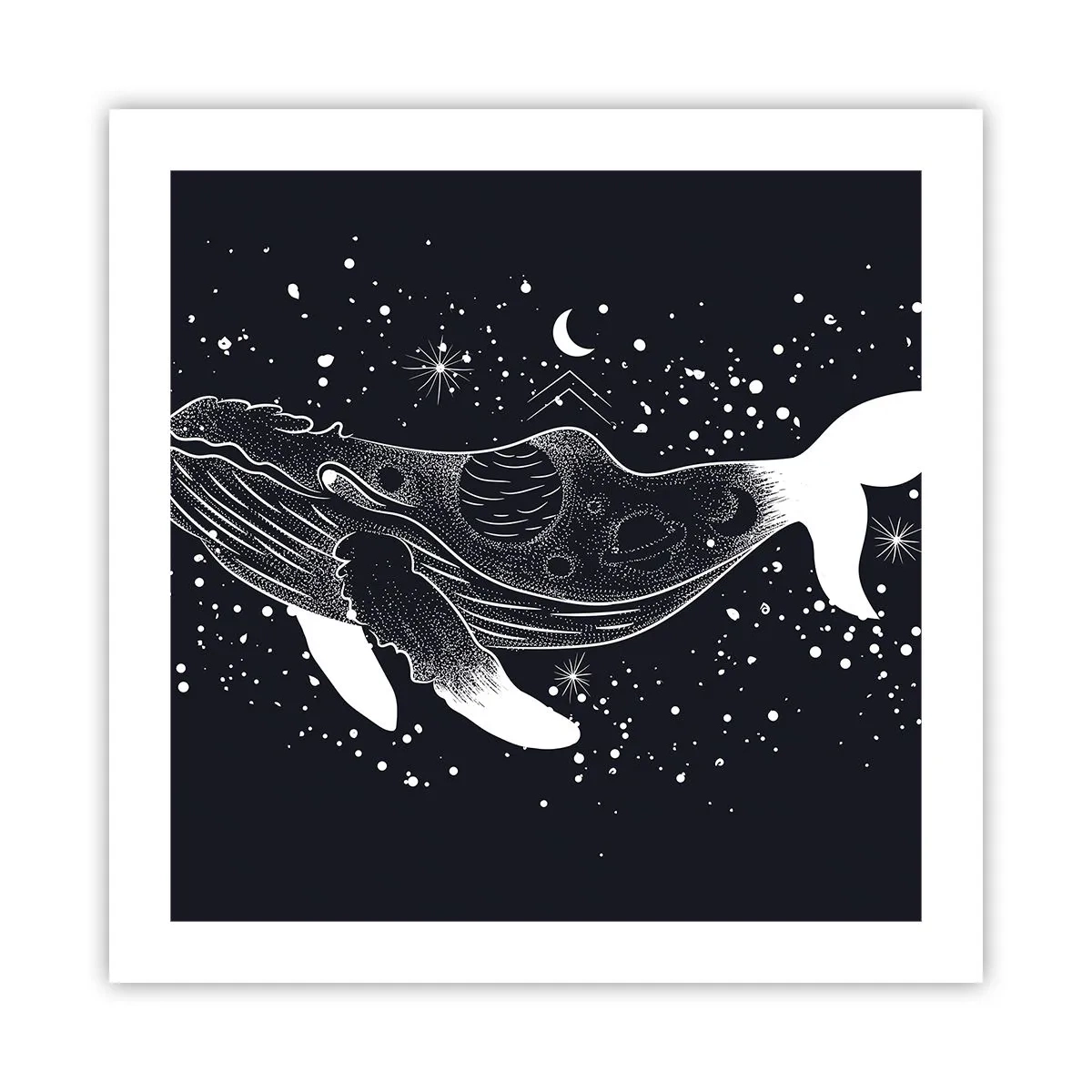 Poster - Nell'oceano dell'universo - 50x50 cm