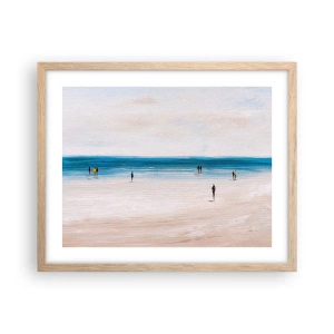 Poster in cornice rovere chiaro - Un bisogno naturale - 50x40 cm