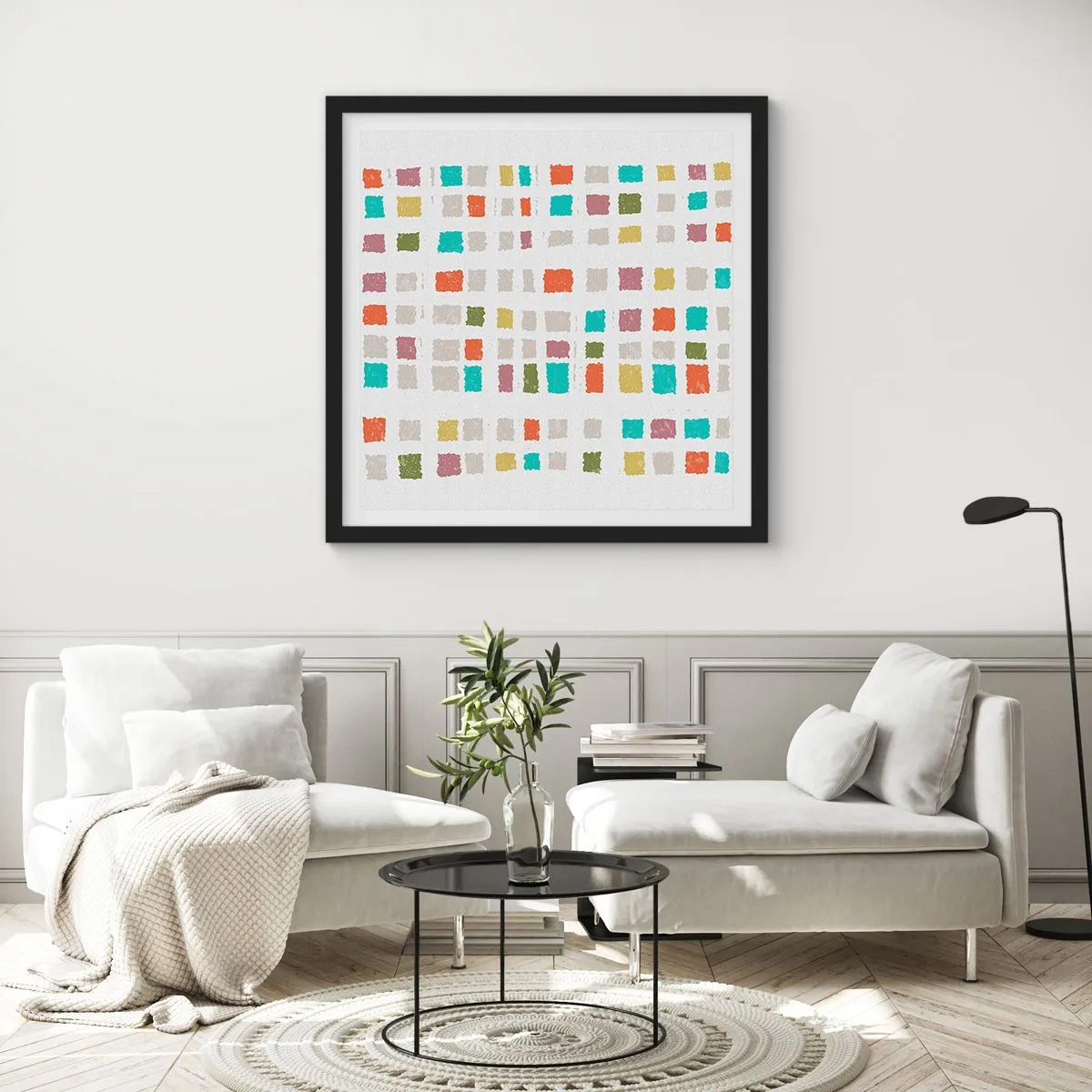 Poster in cornice nera - Un gioco sconosciuto - 50x50 cm