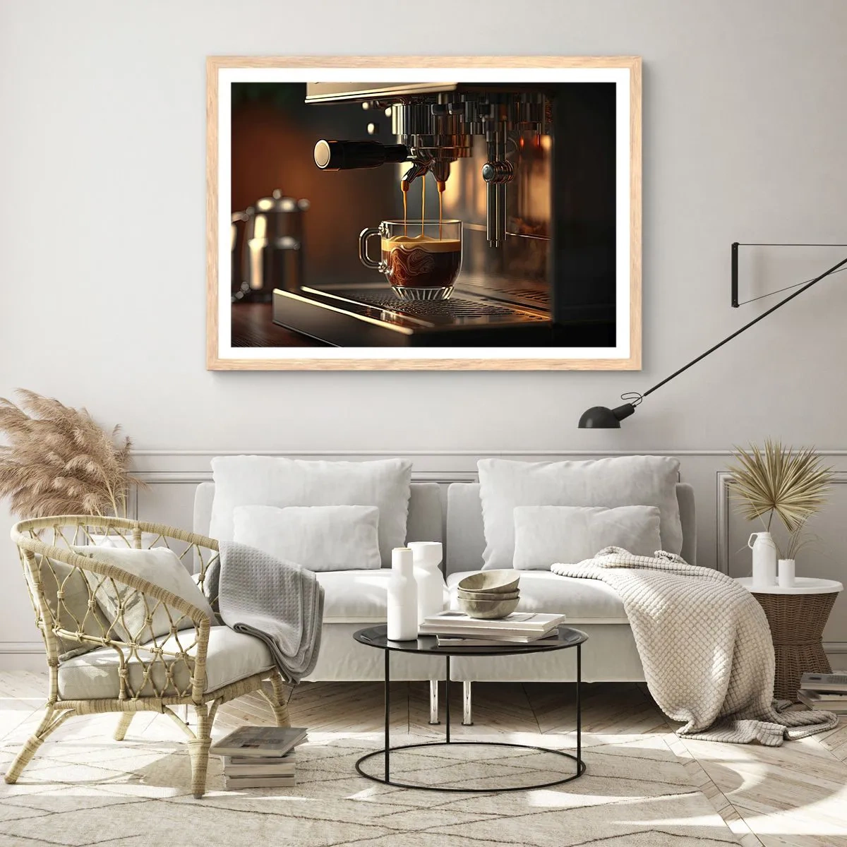 Poster in cornice rovere chiaro - Miscela sensuale - 70x50 cm