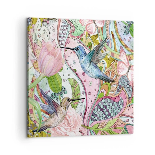 Quadro su tela - Stampe su Tela - Intrecciate nei rami - 60x60 cm