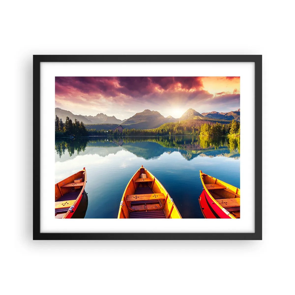 Poster in cornice nera - Niente contro natura - 50x40 cm