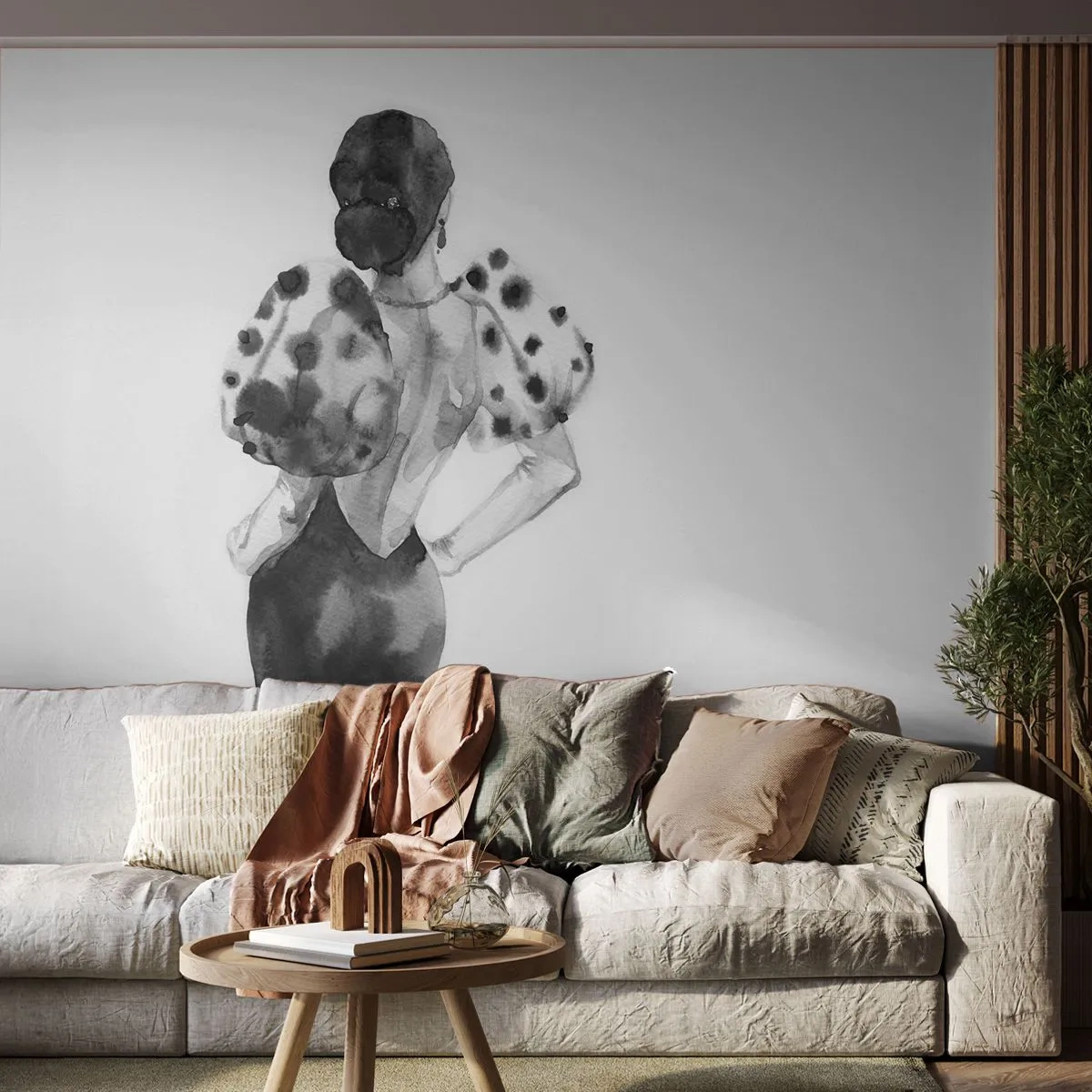 Fotomurali Autoadesivo Deluxe Sticker - è passata accanto - Donna, Moda, Modello - 250x175 cm