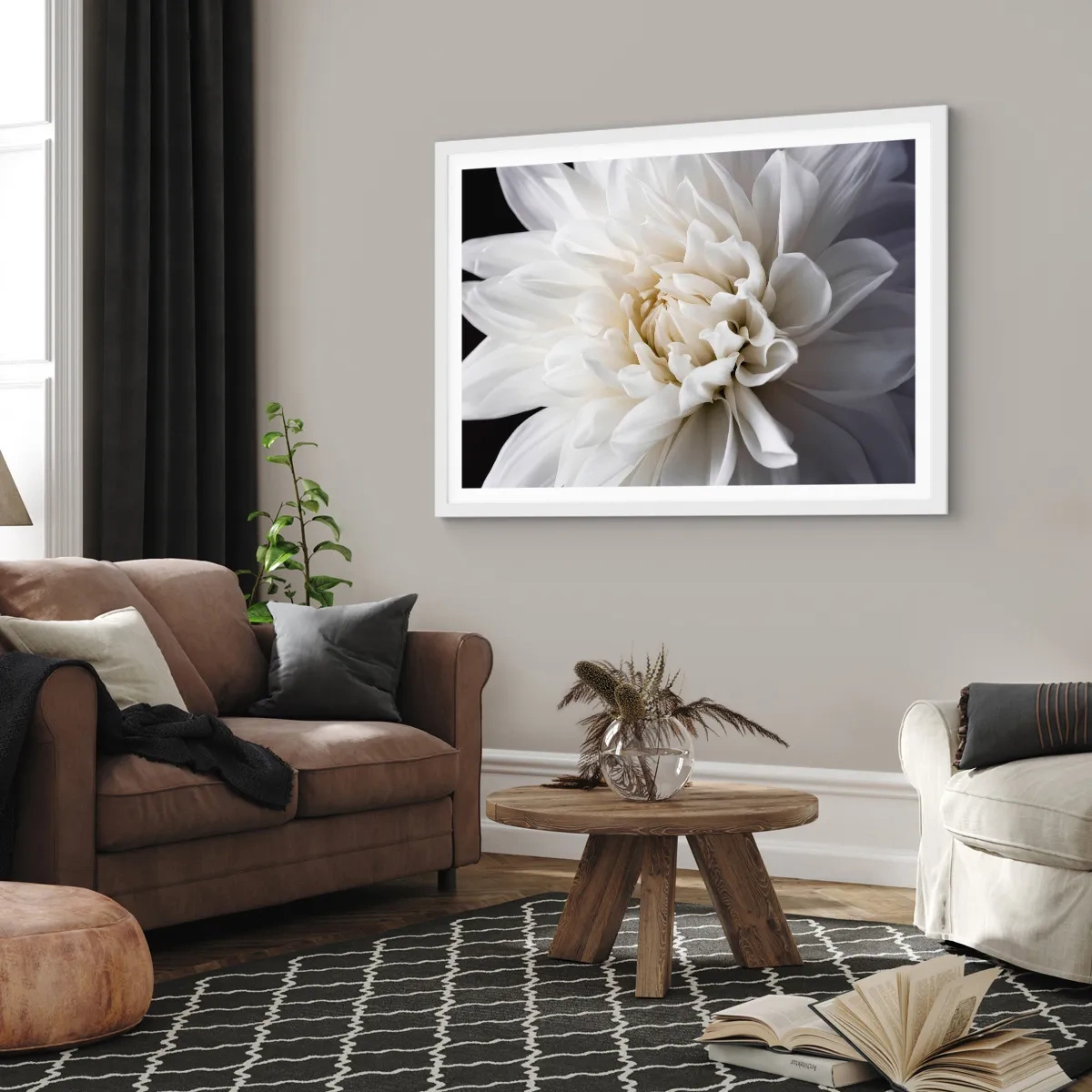 Poster in cornice bianca - Il mattino della sposa - 40x30 cm