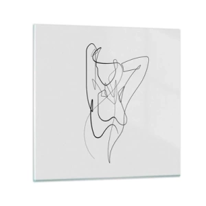 Quadro su vetro - Davvero, come sei... - 50x50 cm